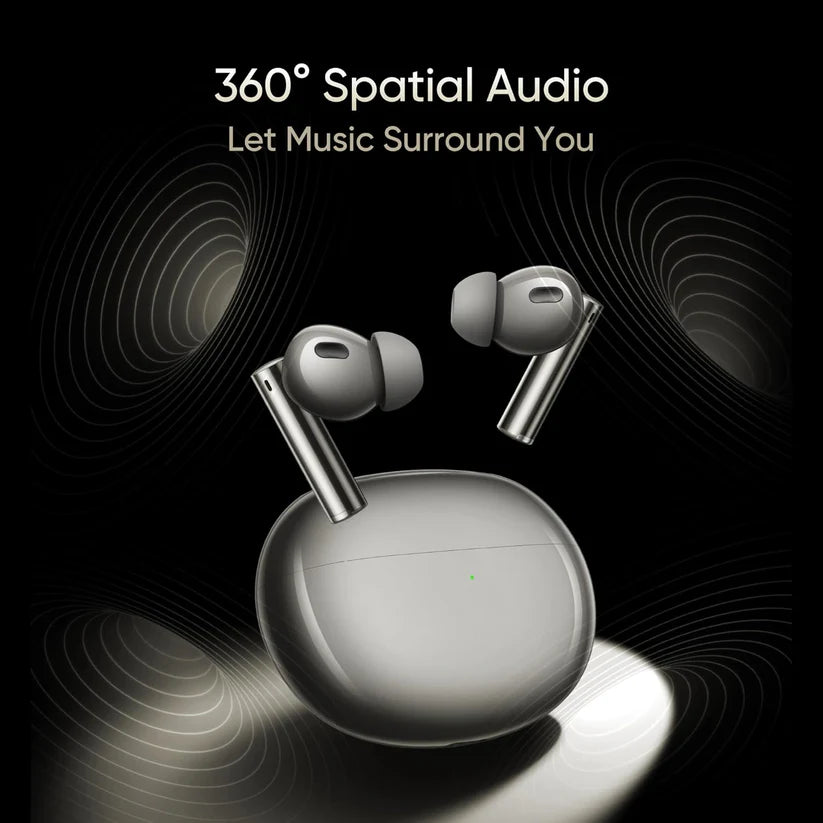 Max34A Ear Wireless Buds Air 6 Pro with Dual Drivers(11Mm+6Mmtweeter),40 Hrs Play Time