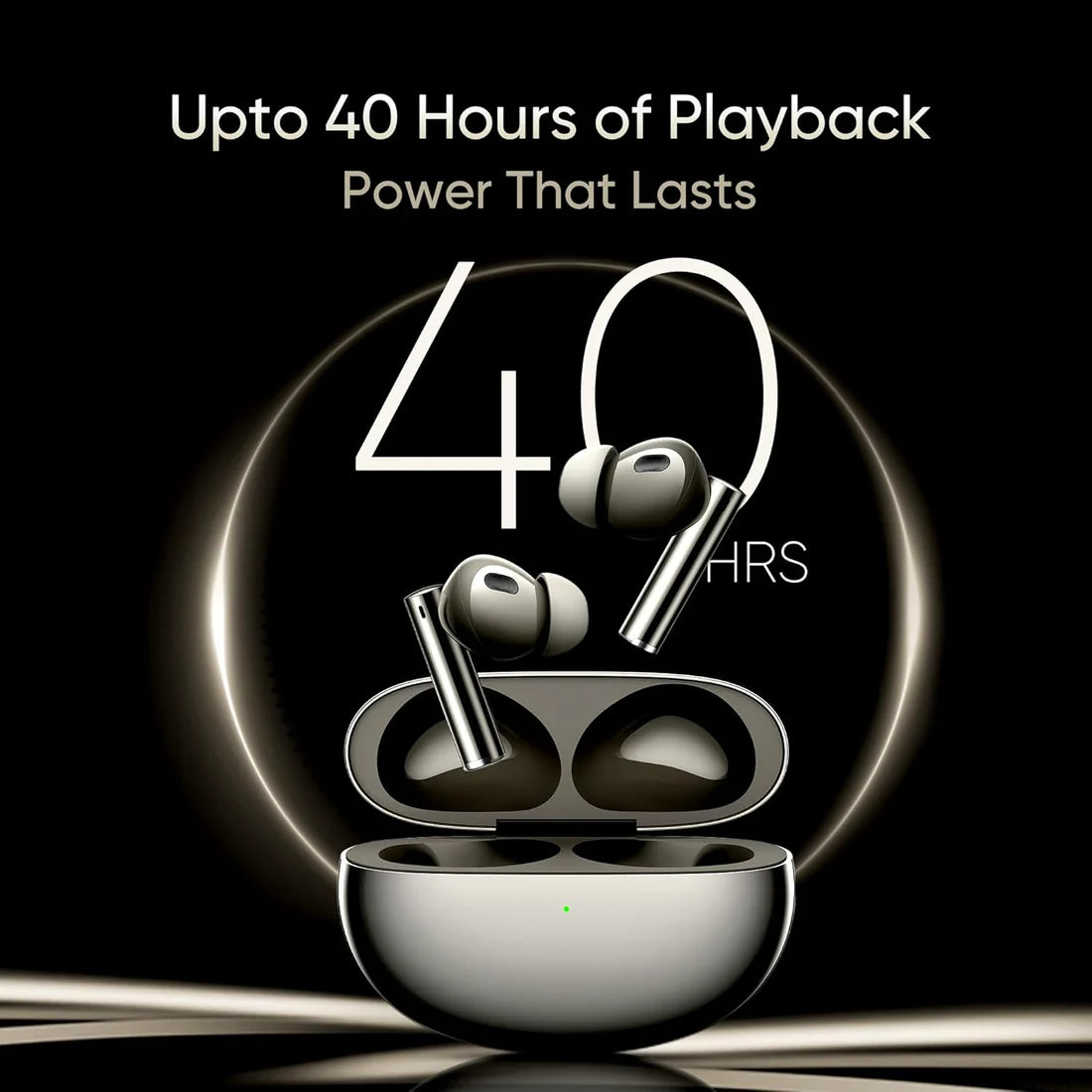 Max34A Ear Wireless Buds Air 6 Pro with Dual Drivers(11Mm+6Mmtweeter),40 Hrs Play Time
